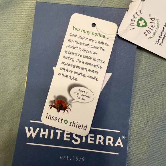 White Sierra Insect Shield Shirt, Mens Size XXL new with tags - Picture 4 of 4